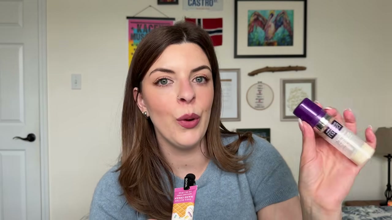 @laura.lavigne reviewing CoverGirl Simply Ageless Skin Perfector Essence at 18:47 in a YouTube Shorts video