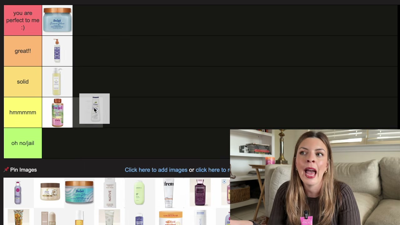 @laura.lavigne reviewing Dove Body Wash at 06:13 in a YouTube Shorts video