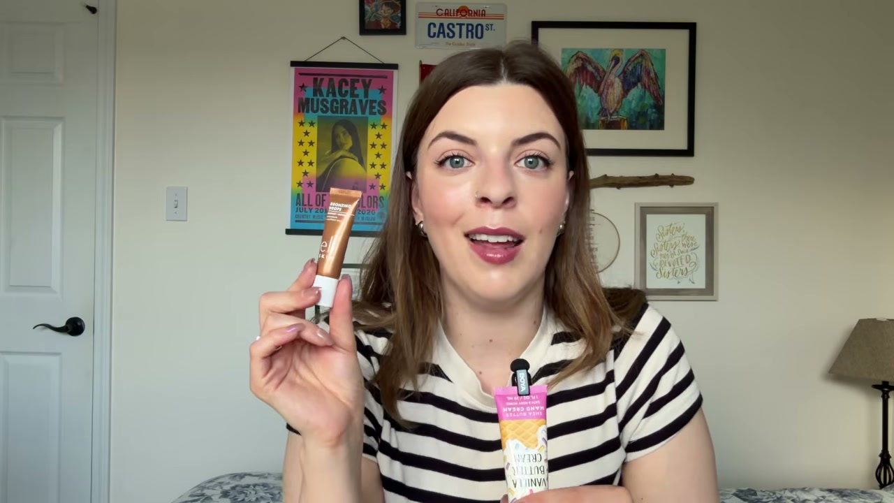 @laura.lavigne reviewing e.l.f. Cosmetics Skin Bronzing Drops at 17:51 in a YouTube Shorts video