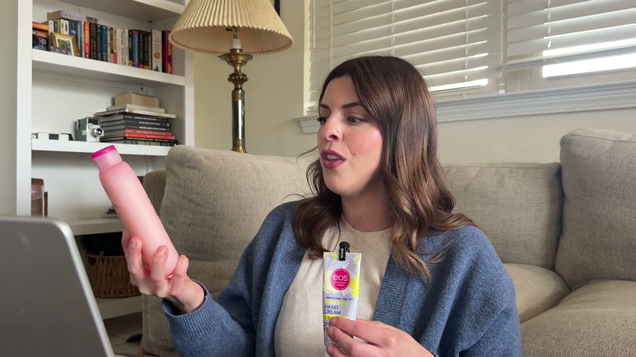 @laura.lavigne reviewing eos Body Wash at 09:54 in a YouTube Shorts video