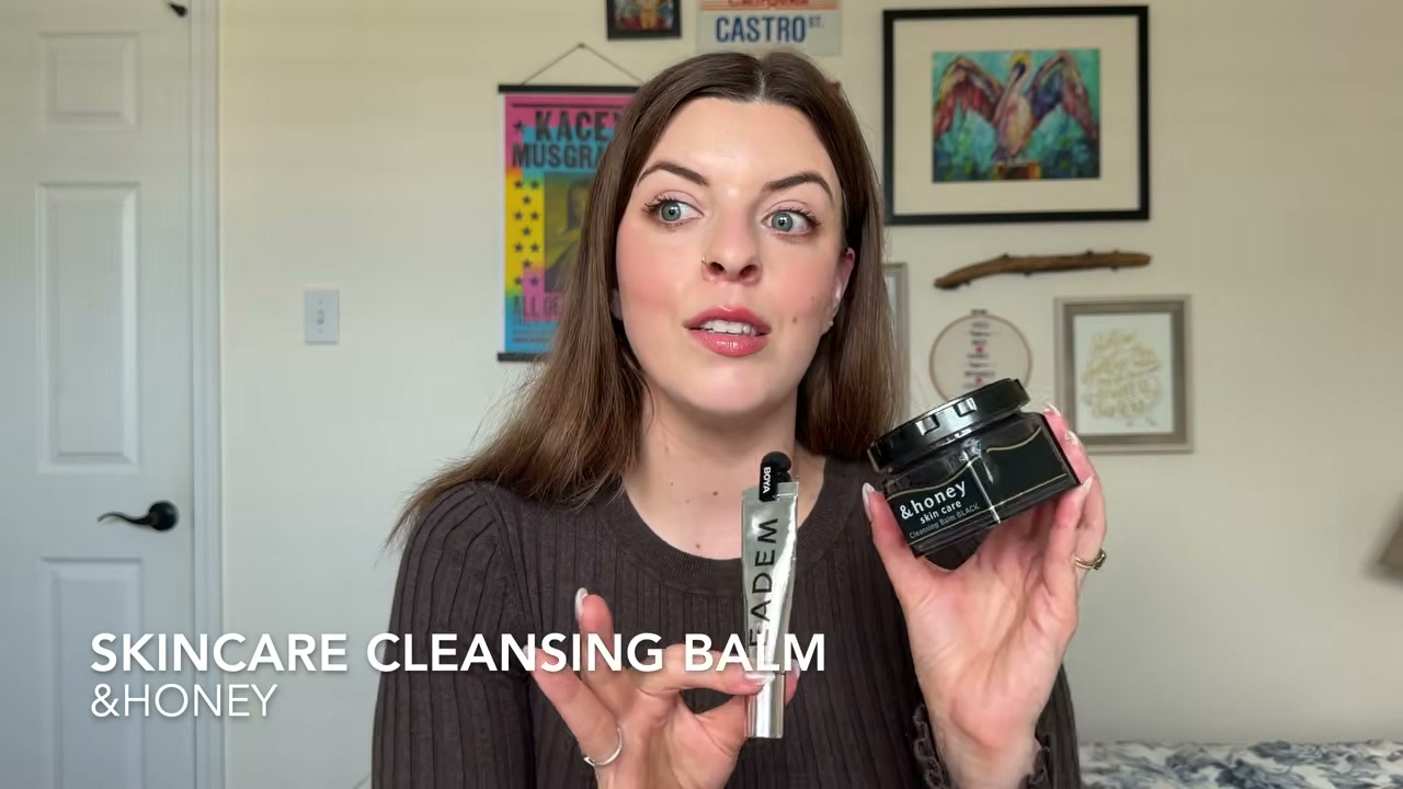 @laura.lavigne reviewing &honey Cleansing Balm at 10:38 in a YouTube Shorts video