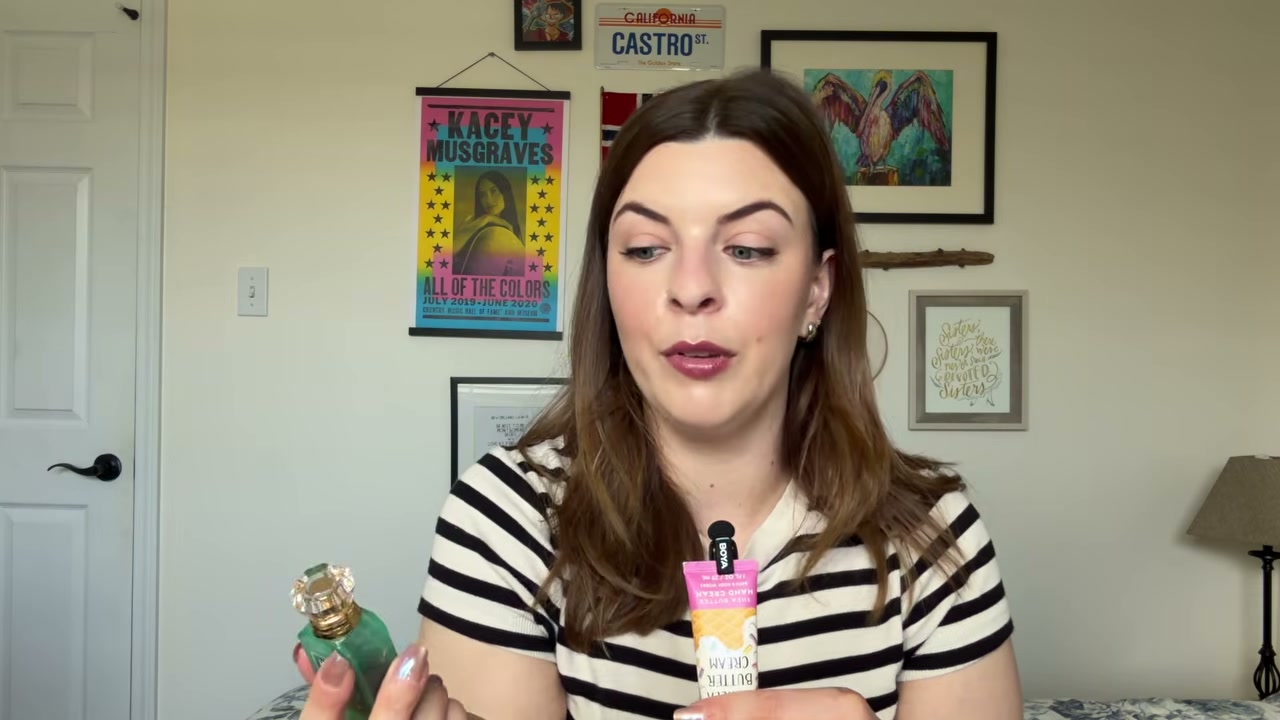 @laura.lavigne reviewing KAYALI Maui in a Bottle Sweet Banana at 13:02 in a YouTube Shorts video