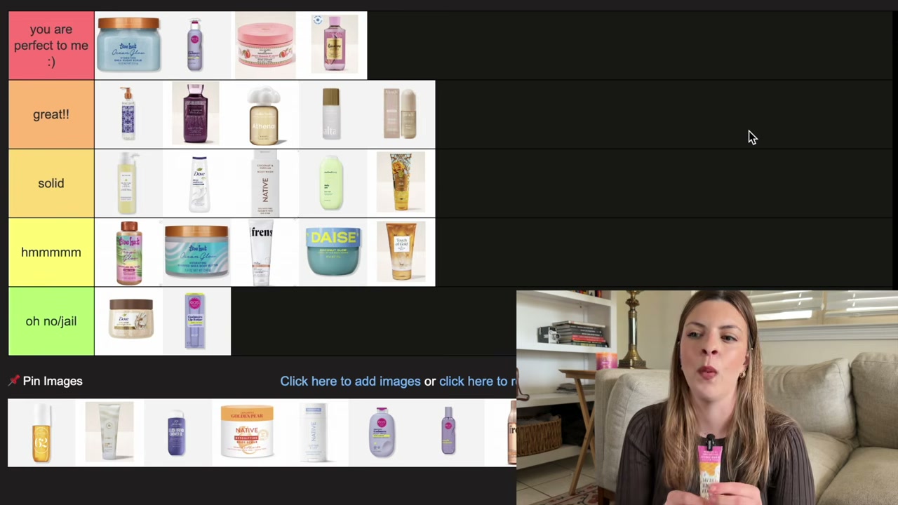 @laura.lavigne reviewing Kitsch Hair and Body Mist at 17:25 in a YouTube Shorts video