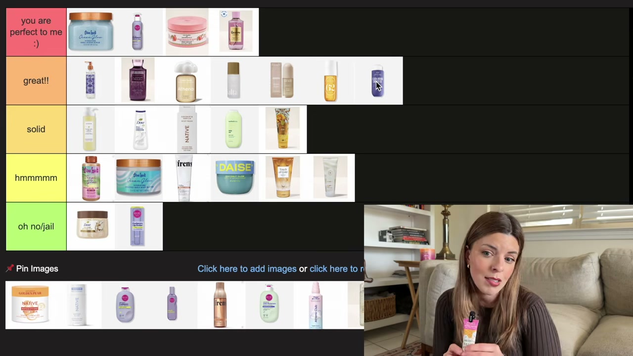 @laura.lavigne reviewing Native Body Scrub at 19:01 in a YouTube Shorts video