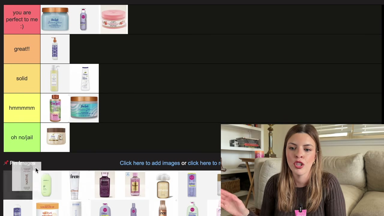 @laura.lavigne reviewing Native Body Wash at 10:08 in a YouTube Shorts video