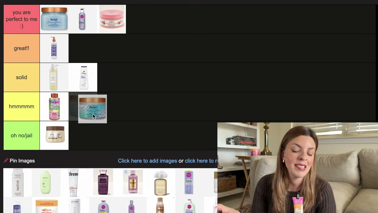 @laura.lavigne reviewing Tree Hut Body Butter at 09:54 in a YouTube Shorts video