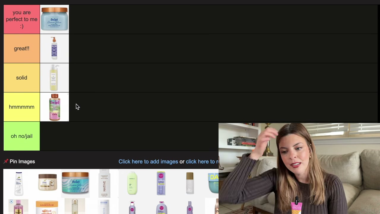 @laura.lavigne reviewing Tree Hut Body Wash at 05:35 in a YouTube Shorts video