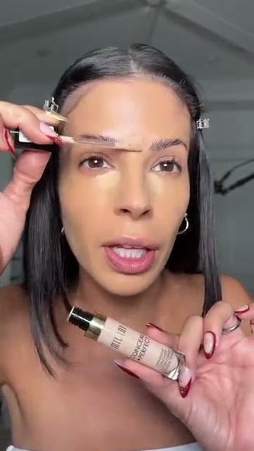 @laura88lee reviewing Milani Conceal + Perfect Longwear Concealer at 00:28 in a YouTube Shorts video