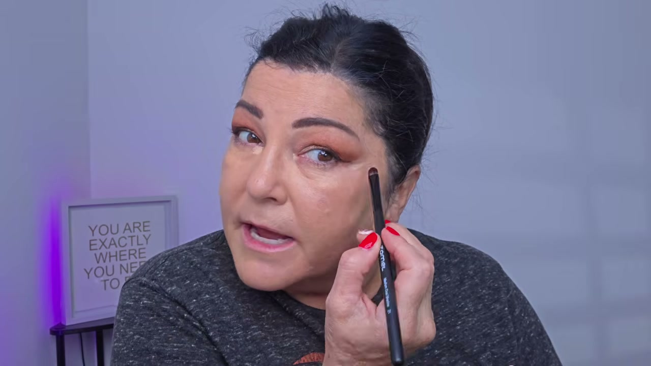@laurafagelman reviewing Maxine's Revenge French Face Concealer at 22:44 in a YouTube Shorts video