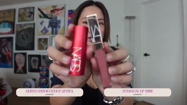 @laureenuy reviewing NARS Lipstick at 08:00 in a YouTube Shorts video