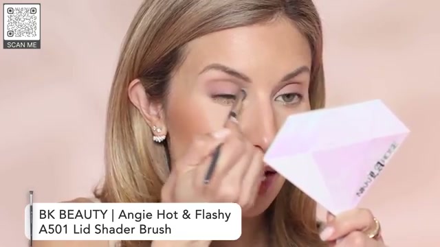 @lisajmakeup reviewing BK Beauty Angie Hot & Flashy A501 Lid Shader at 10:28 in a YouTube Shorts video