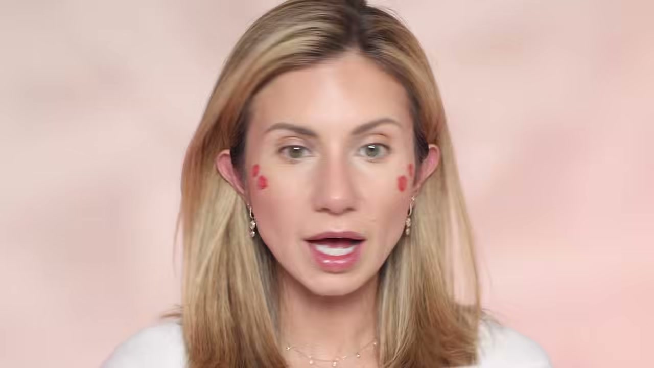 @lisajmakeup reviewing e.l.f. Cosmetics Halo Glow Blush Beauty Wand at 12:34 in a YouTube Shorts video