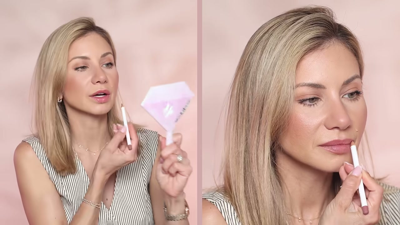 @lisajmakeup reviewing jane iredale Lip Pencil at 14:05 in a YouTube Shorts video