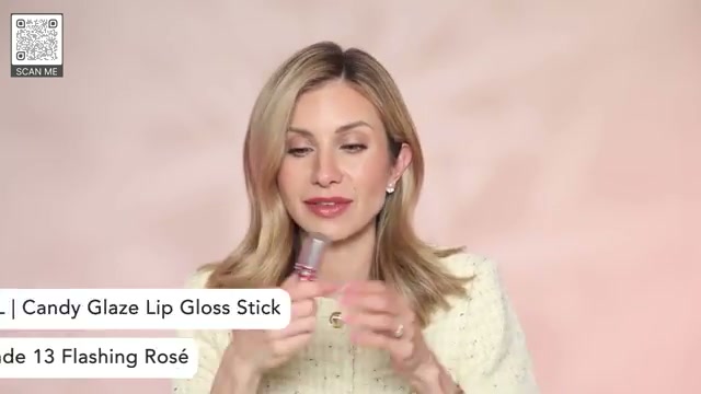 @lisajmakeup reviewing YSL BEAUTY Candy Glaze Lip Gloss Stick at 10:26 in a YouTube Shorts video