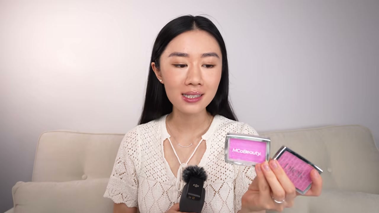 @lynjiang reviewing Dior Rosy Glow Blush at 09:08 in a YouTube Shorts video