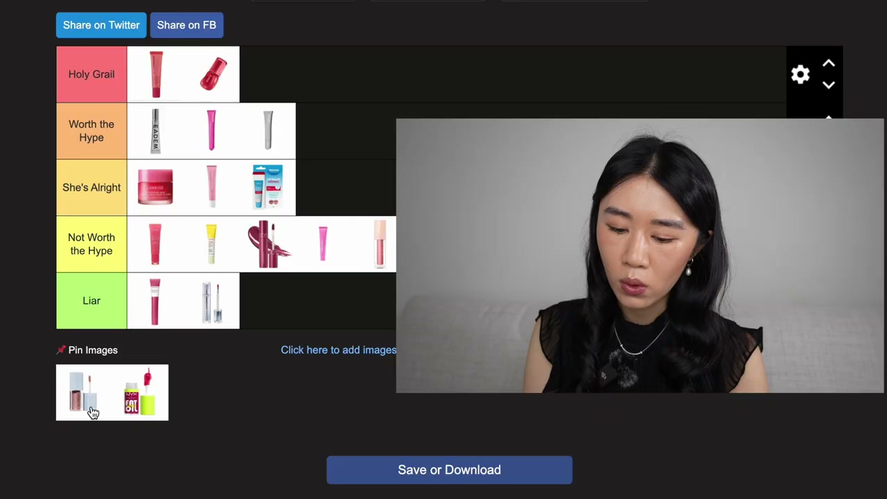@lynjiang reviewing Kosas Wet Lip Oil at 19:20 in a YouTube Shorts video