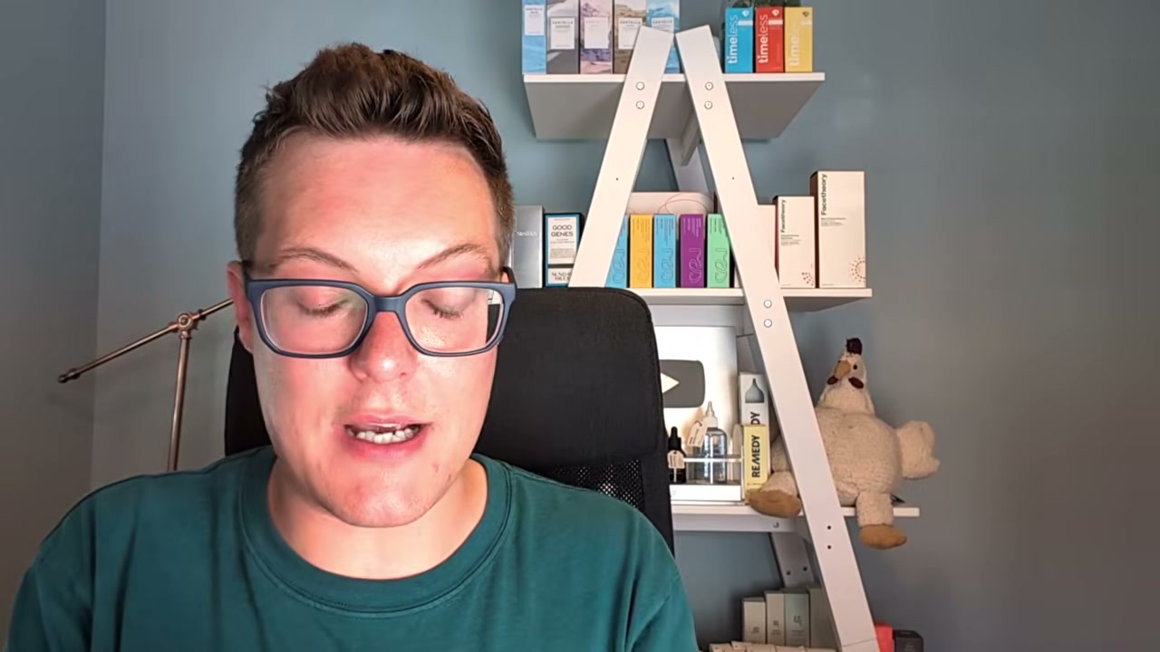 @madaboutskin reviewing 47skin Anti Blemish Serum at 18:33 in a YouTube Shorts video