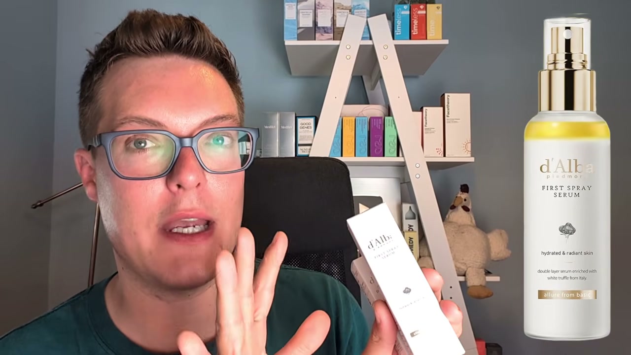 @madaboutskin reviewing d'Alba First Serum Spray at 15:11 in a YouTube Shorts video