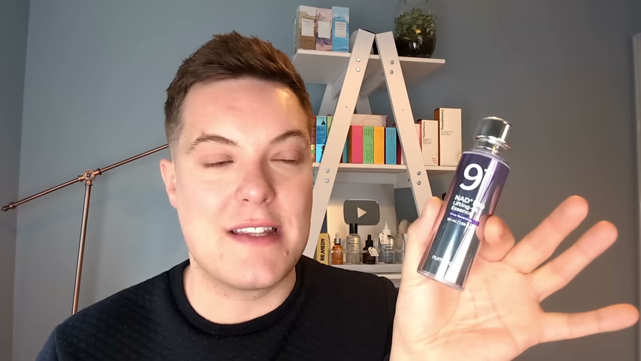 @madaboutskin reviewing numbuzin NAD Lifting Essence at 08:09 in a YouTube Shorts video