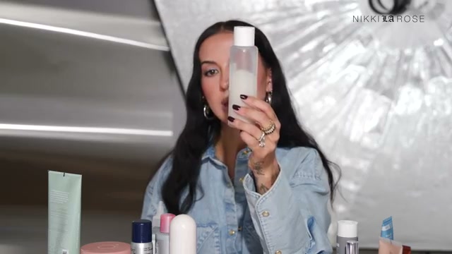 @makeupbynikkilarose reviewing Beauty of Joseon Glow Replenishing Rice Milk Toner at 17:12 in a YouTube Shorts video
