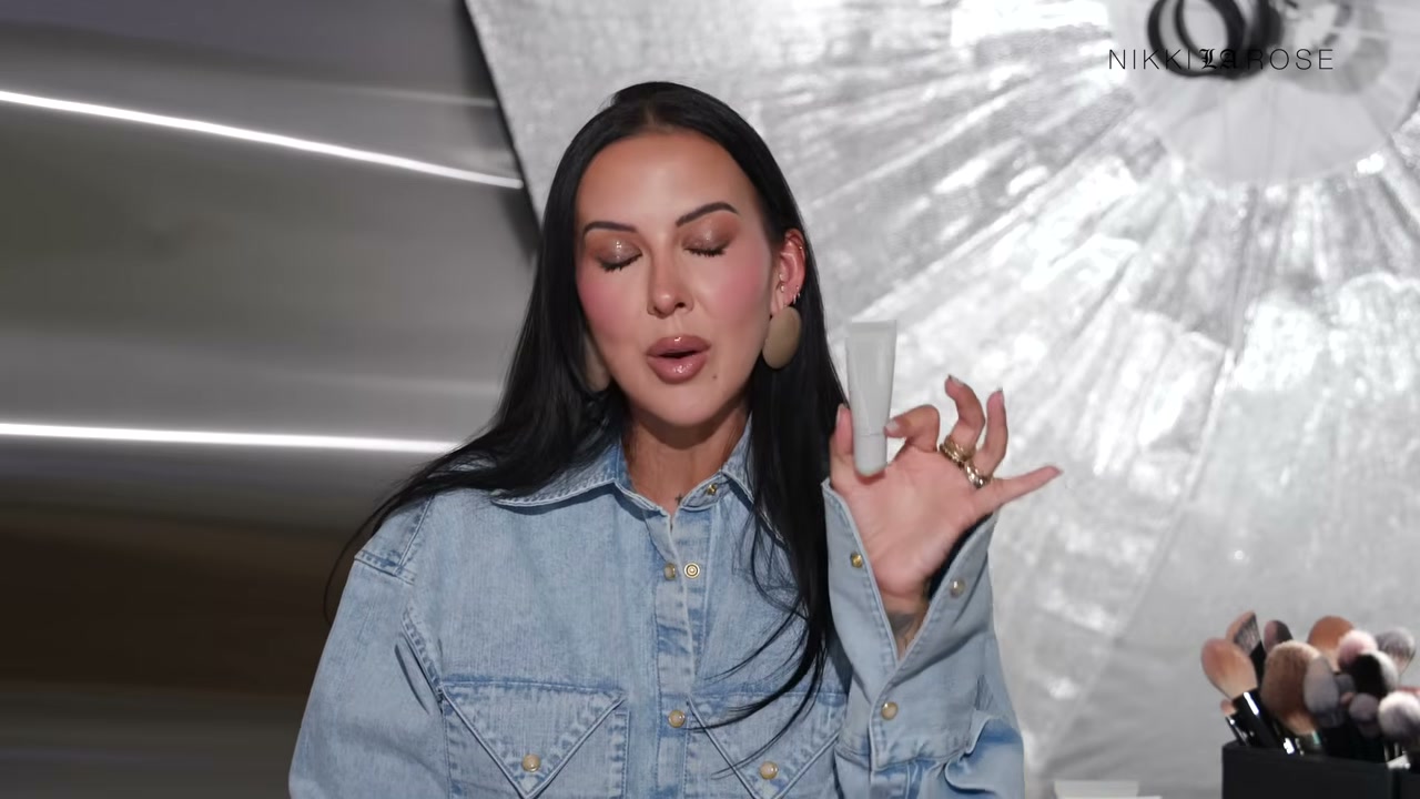 @makeupbynikkilarose reviewing Lawless Forget the Filler Line Smoothing Plumping Lip Mask at 22:47 in a YouTube Shorts video