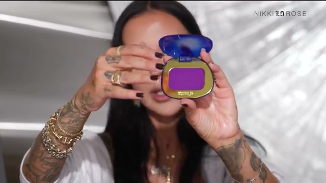@makeupbynikkilarose reviewing VIOLETTE_FR Plume Blush at 24:05 in a YouTube Shorts video