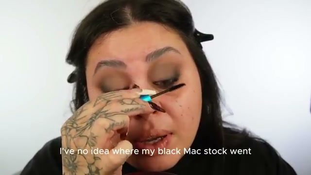 @missmeganrobinsonn reviewing MAC Cosmetics Extended Play Mascara at 12:53 in a YouTube Shorts video