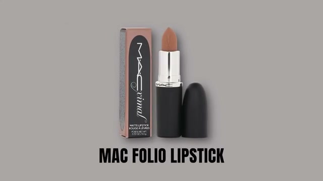 @missmeganrobinsonn reviewing MAC Cosmetics Folio Lipstick at 11:35 in a YouTube Shorts video