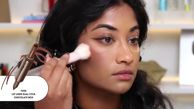 @monica.raviii reviewing fwee Long Lasting Dual Lip Liner Stick at 06:34 in a YouTube Shorts video