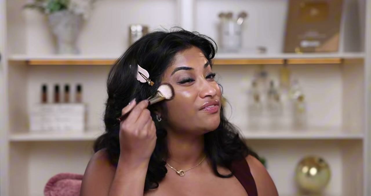 @monica.raviii reviewing Issy Cosmetics Active Foundation at 11:52 in a YouTube Shorts video