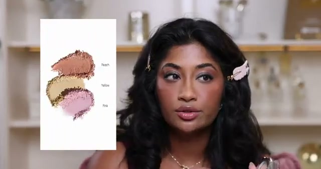 @monica.raviii reviewing Issy Cosmetics Under-Eye Brightening Powder at 22:31 in a YouTube Shorts video