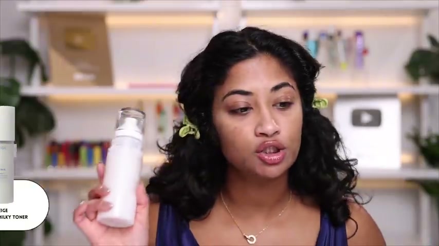 @monica.raviii reviewing Laneige Cream Skin Milky Toner at 03:04 in a YouTube Shorts video