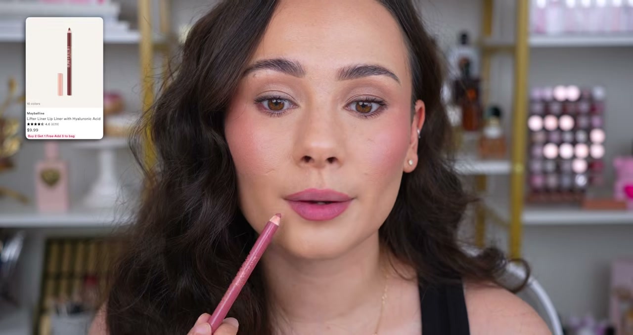 @morganturnermakeup reviewing Maybelline Lifter Liner at 22:31 in a YouTube Shorts video