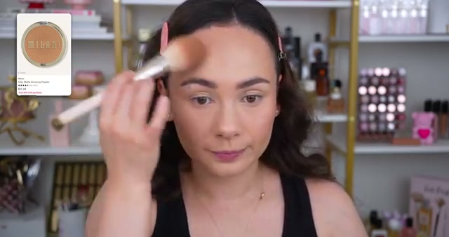 @morganturnermakeup reviewing Milani Silky Matte Bronzer at 16:17 in a YouTube Shorts video