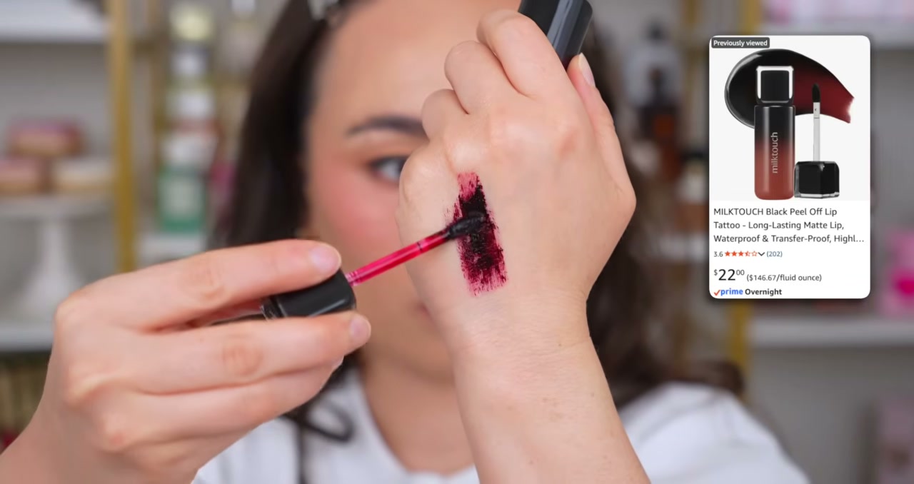 Black Peel Off Lip Tattoo