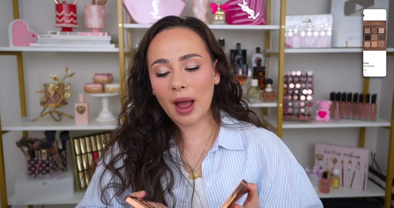 @morganturnermakeup reviewing Natasha Denona Tan Palette at 14:06 in a YouTube Shorts video