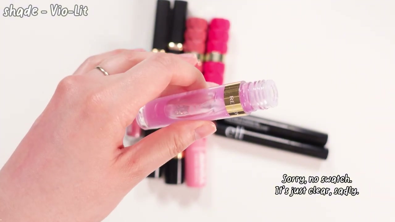 @ms.angiekim reviewing Revlon Super Lustrous Glimmer Lip Oil at 19:02 in a YouTube Shorts video