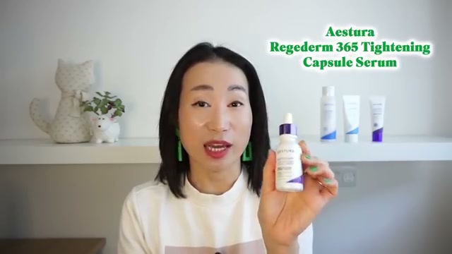 oneeyebeauty mentioning AESTURA Regederm 365 Tightening Capsule Serum at 20:57 in their YouTube video