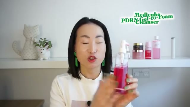 oneeyebeauty mentioning Medicube PDRN Gel-to-Foam Cleanser at 10:19 in their YouTube video