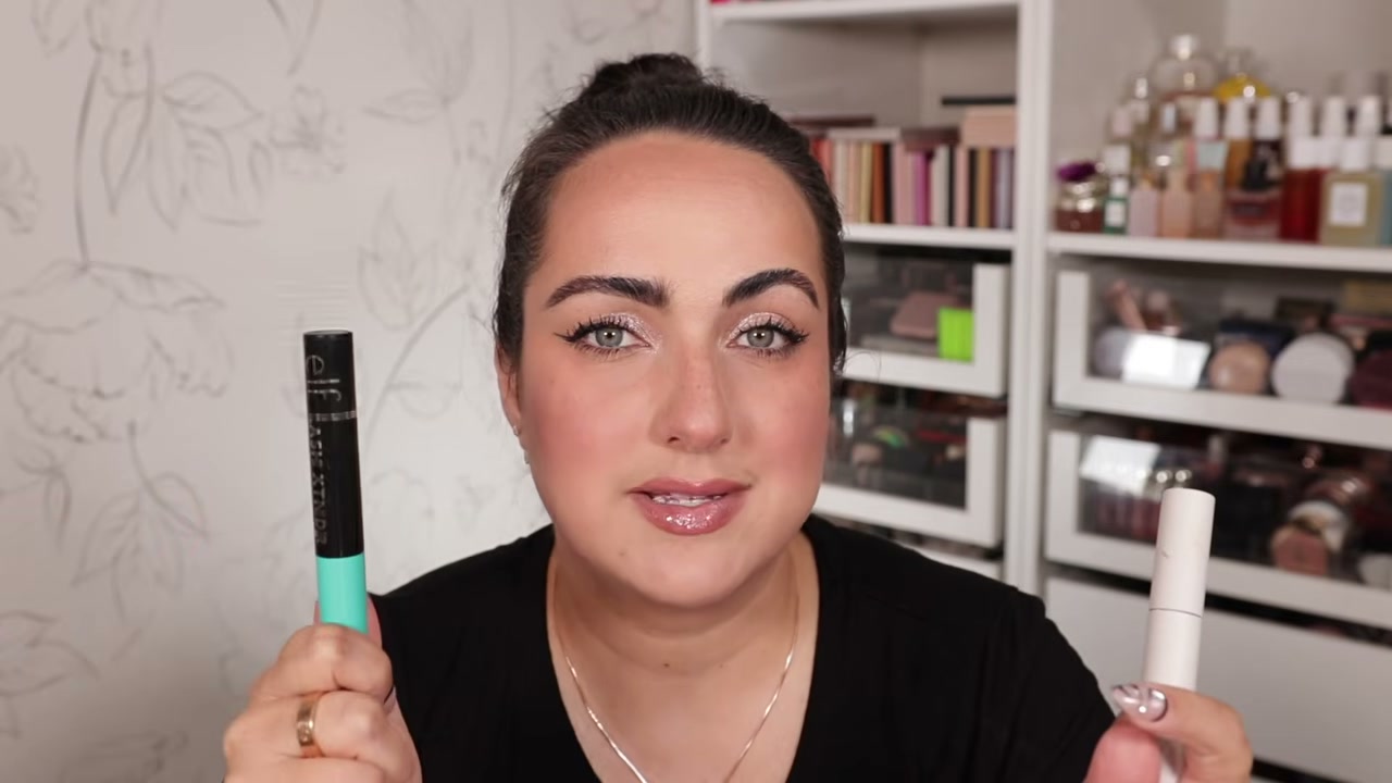 @pattyalonso reviewing e.l.f. Cosmetics Lash Extender Mascara at 33:23 in a YouTube Shorts video