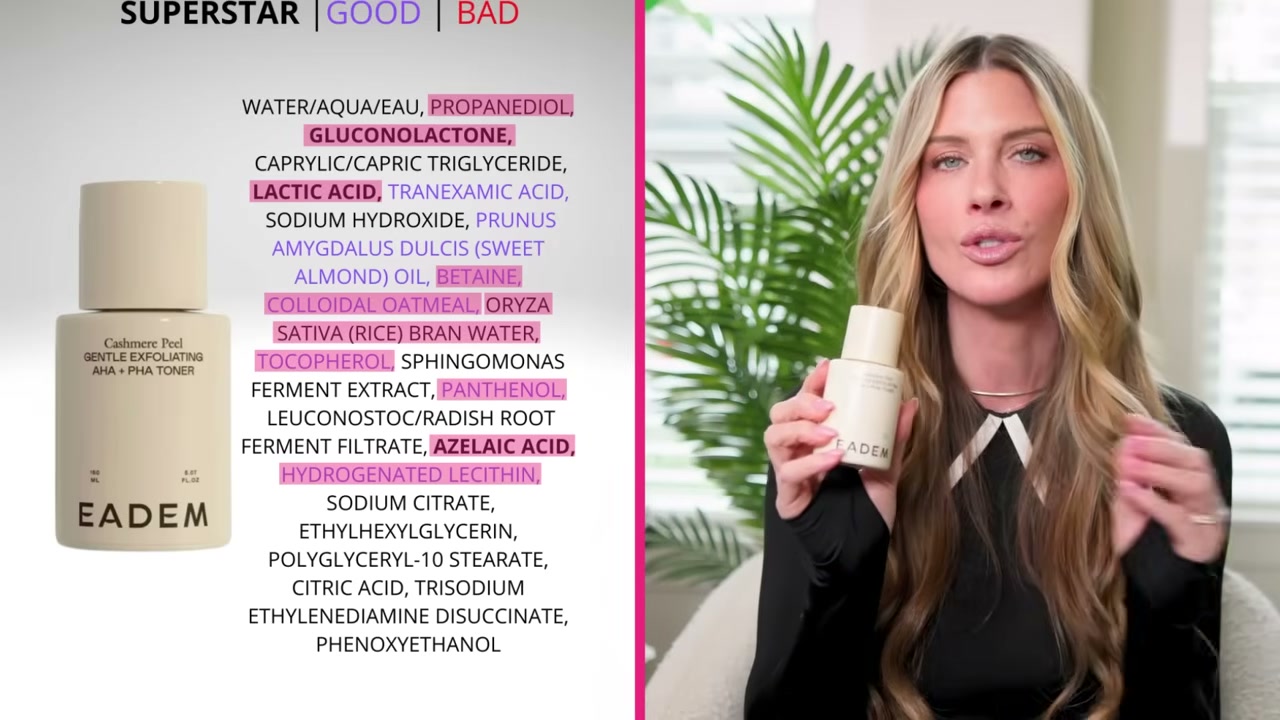 @pennsmithskincare reviewing EADEM Cashmere Peel at 11:53 in a YouTube Shorts video