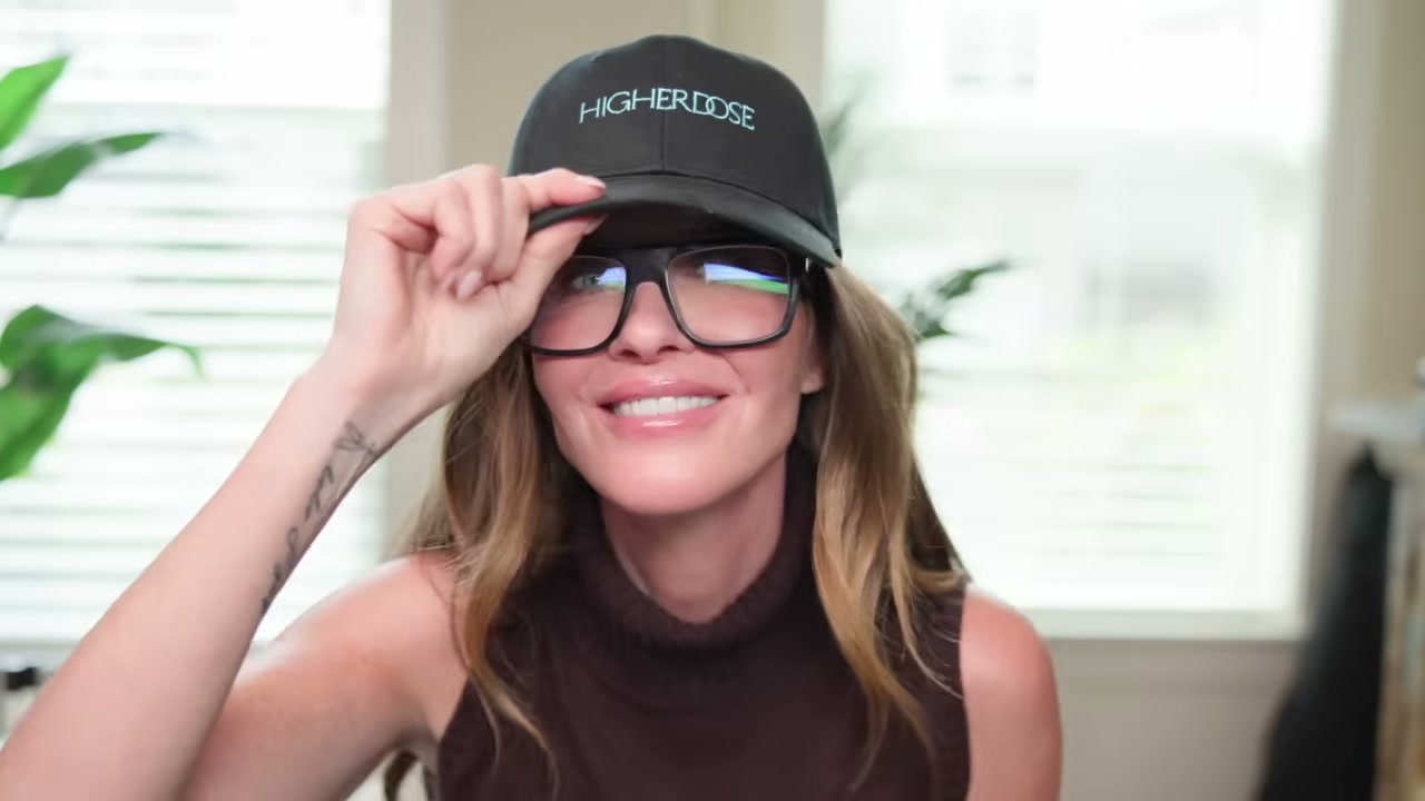 @pennsmithskincare reviewing Higherdose Red Light Cap at 13:43 in a YouTube Shorts video