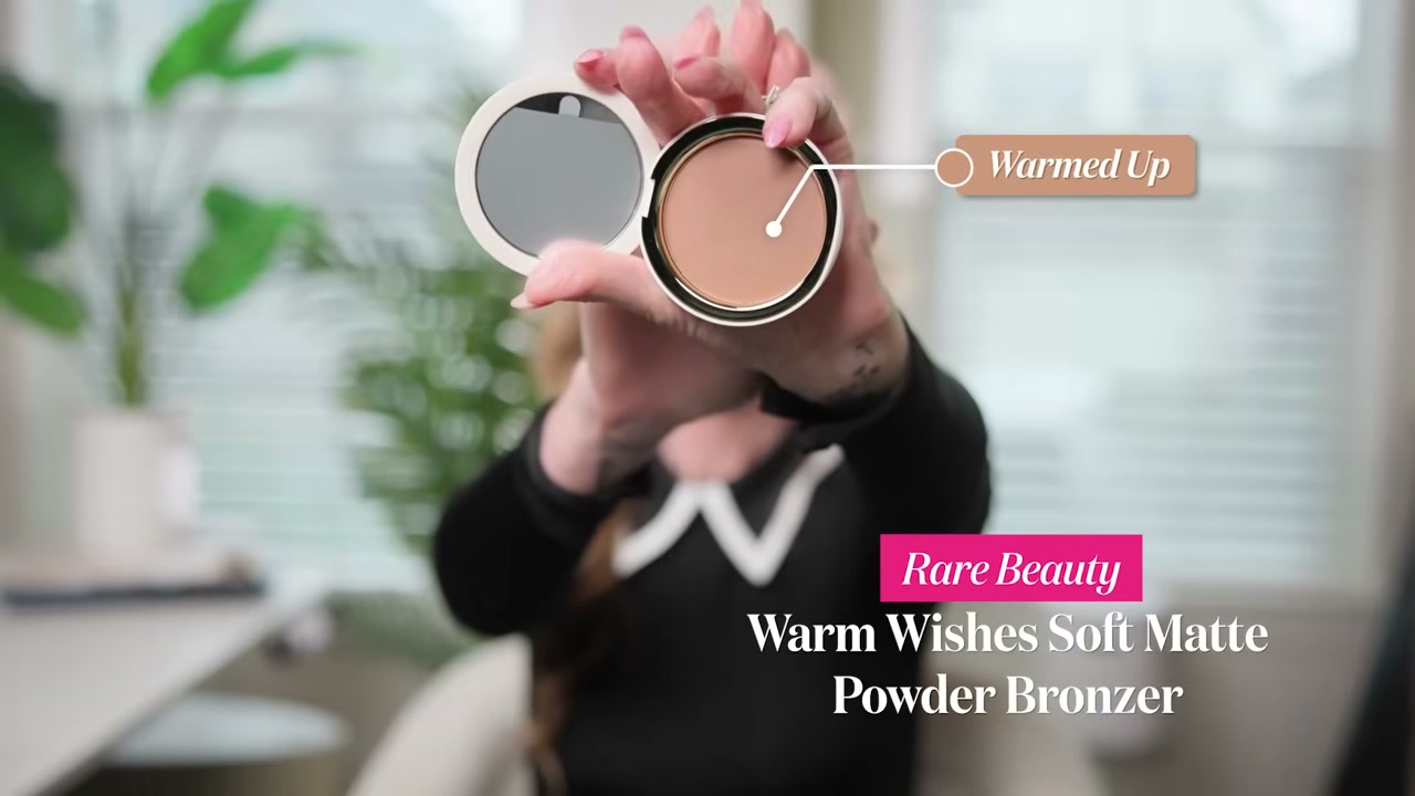 @pennsmithskincare reviewing Rare Beauty Warm Wished Bronzer at 38:26 in a YouTube Shorts video