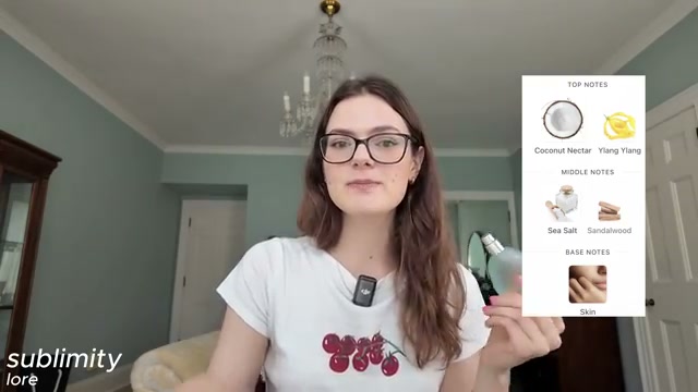 @perfumerism reviewing Laura Sublimity at 12:50 in a YouTube Shorts video