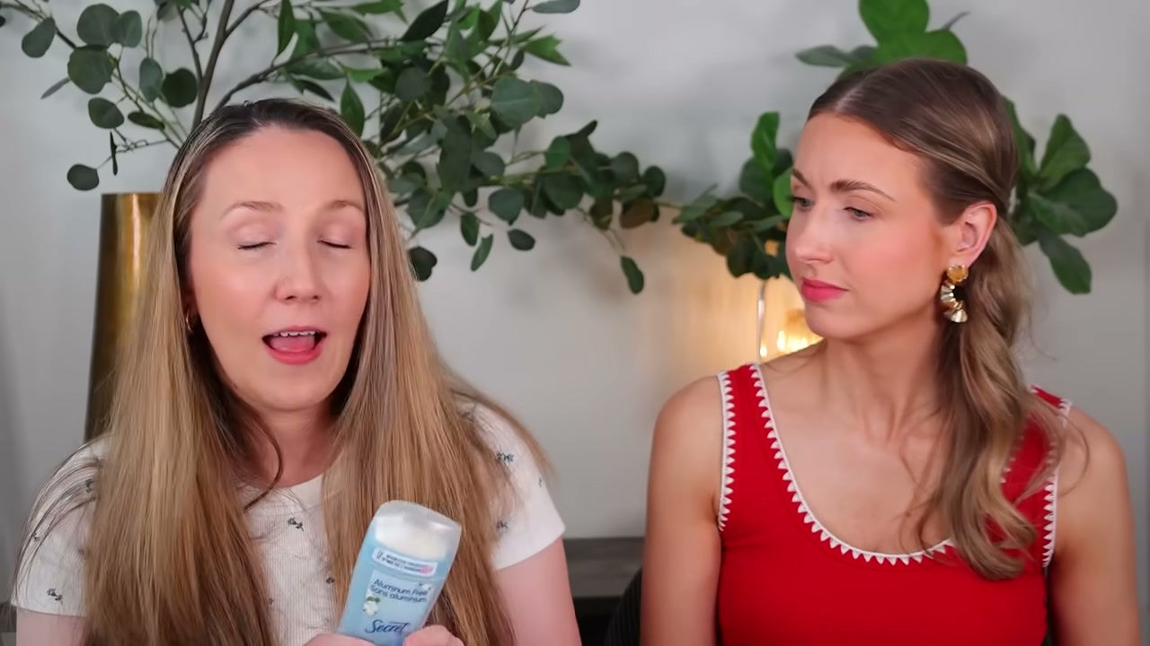 @rachhloves reviewing Secret Aluminum Free Deodorant at 33:18 in a YouTube Shorts video