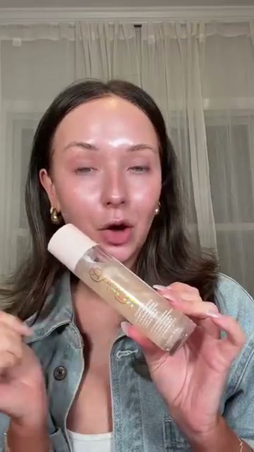 @shelbyannbell reviewing Milk Makeup Hydro Grip 12-Hour Hydrating Gel Skin Tint at 00:14 in a YouTube Shorts video