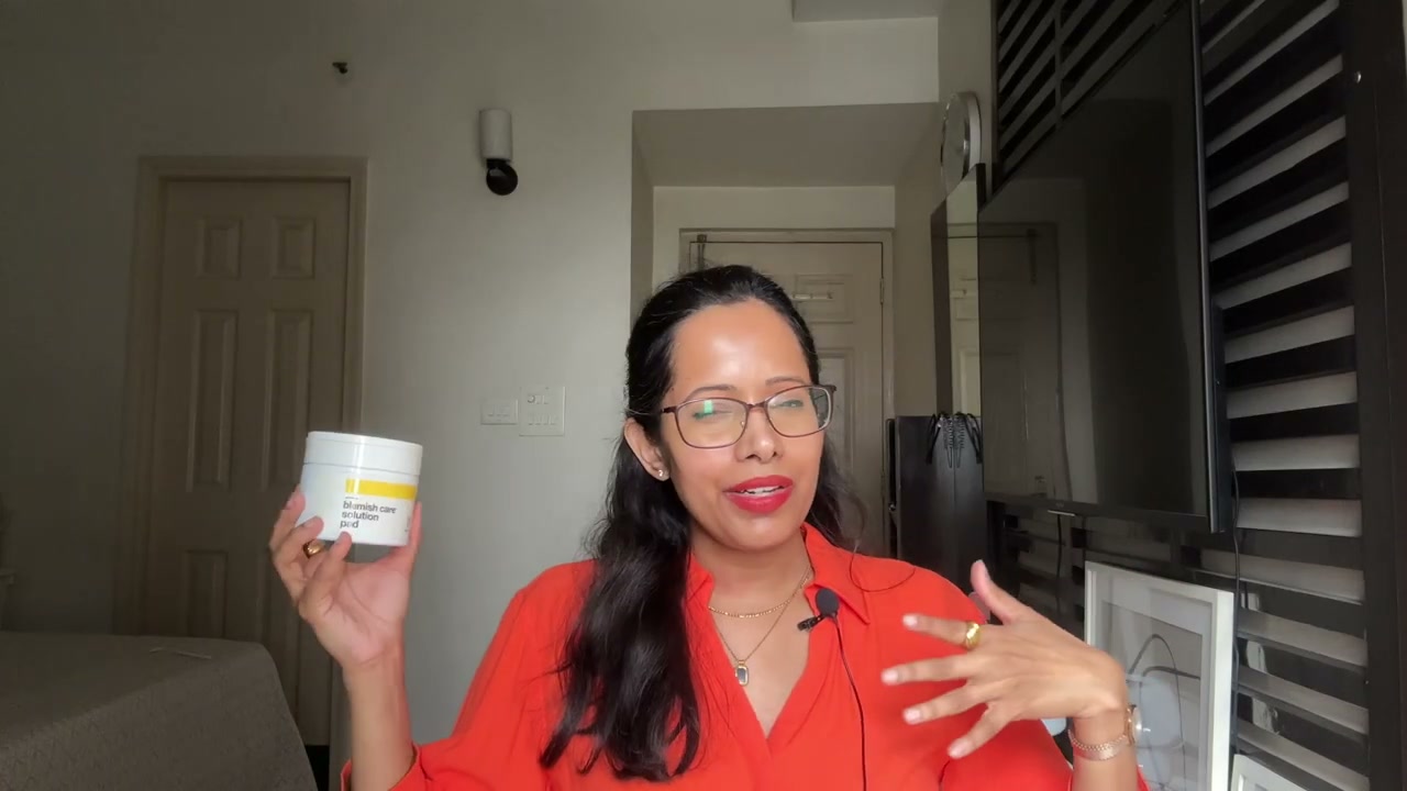 @shelleynayak reviewing Bellamonster Blemish Care Solution Pad at 20:31 in a YouTube Shorts video