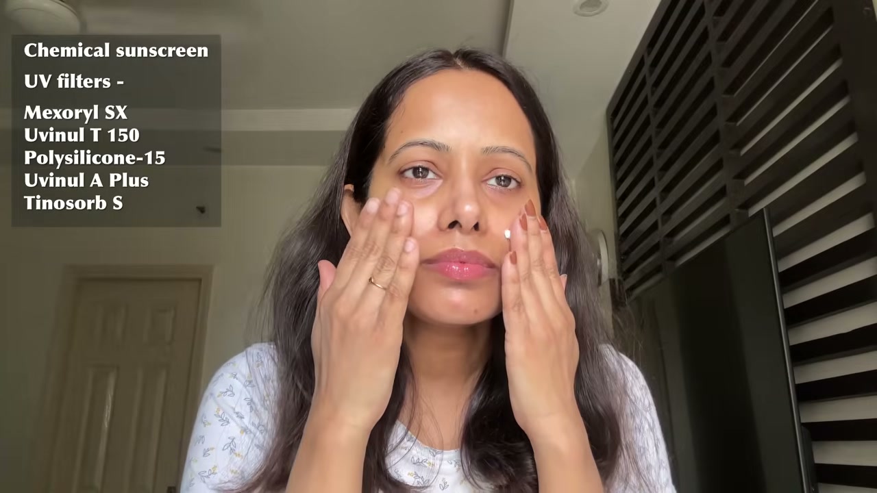 @shelleynayak reviewing mixsoon Centella Sun Cream at 05:37 in a YouTube Shorts video