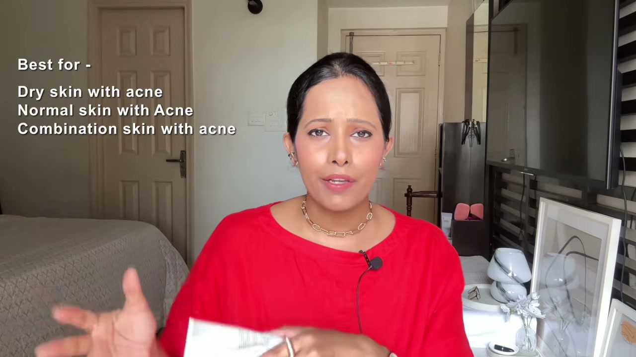 @shelleynayak reviewing Neogen A-Clear Soothing Face Wash at 06:38 in a YouTube Shorts video