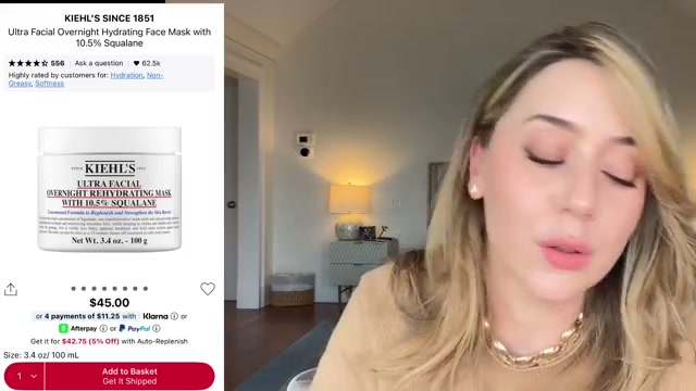 @shereeneidriss reviewing Biossance Squalane Beauty Oil at 17:09 in a YouTube Shorts video